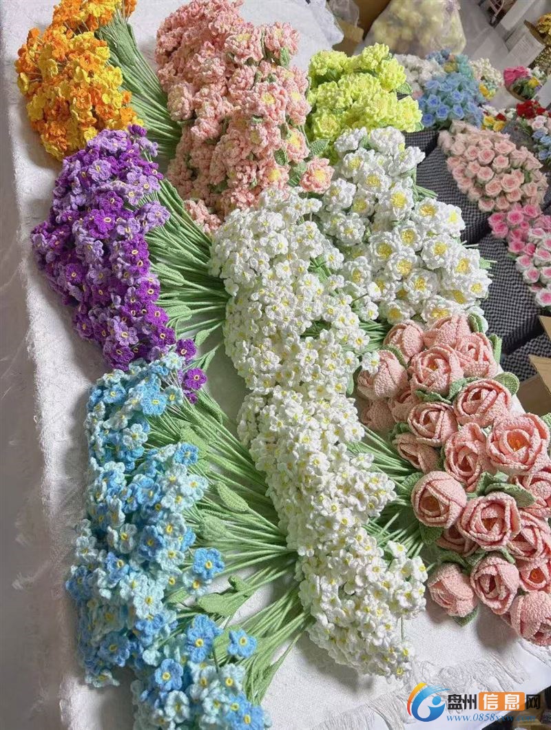 招聘毛线花手工织女